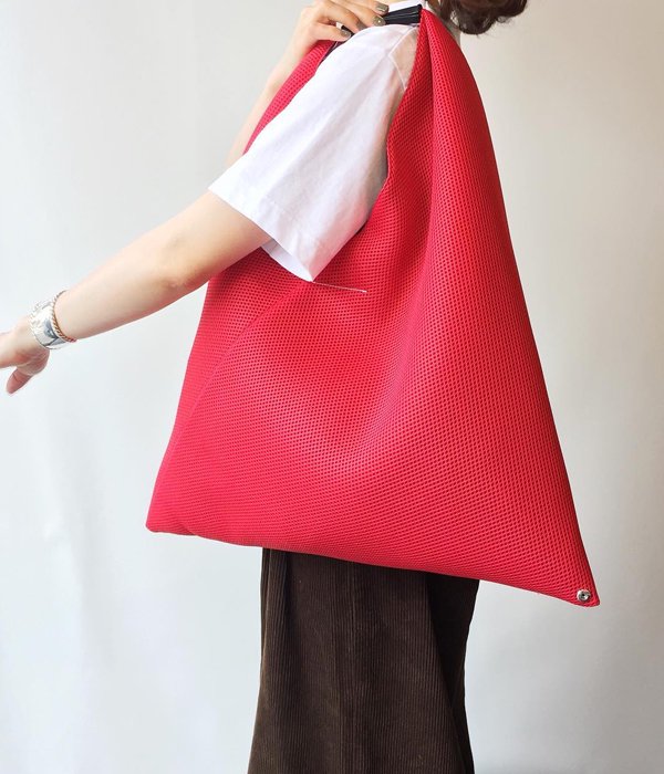 MM6 MAISON MARGIELA/MESH JAPANESE TOTE BAG(RED)(4)