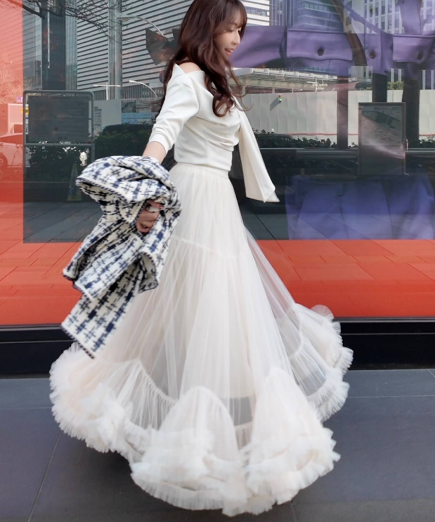 ラグジュアリー3ティアードマキシスカート | THEODORIC.dy公式通販