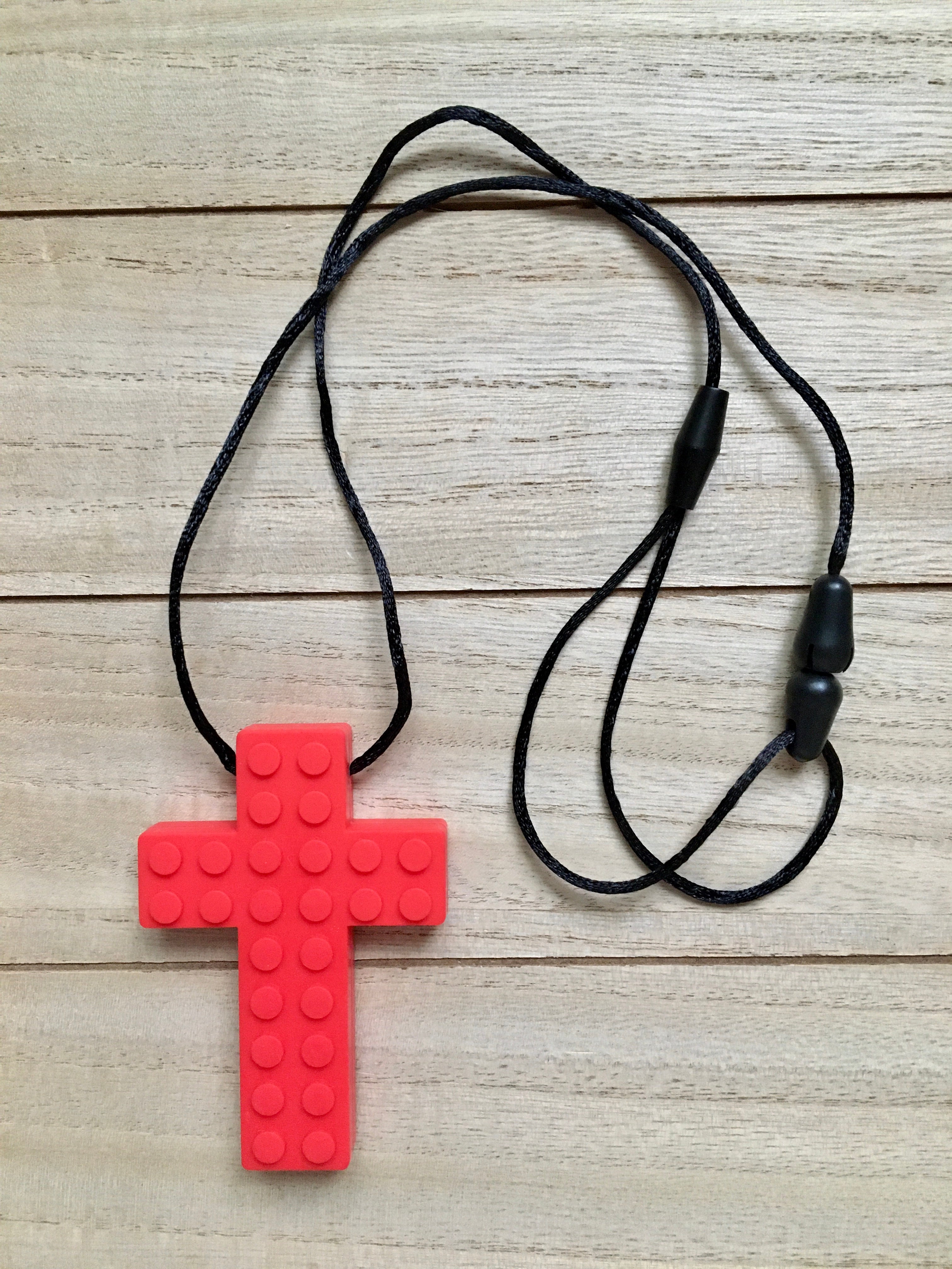 Chewy Cross Necklace, Silicone Cross Necklace – The Other Mother