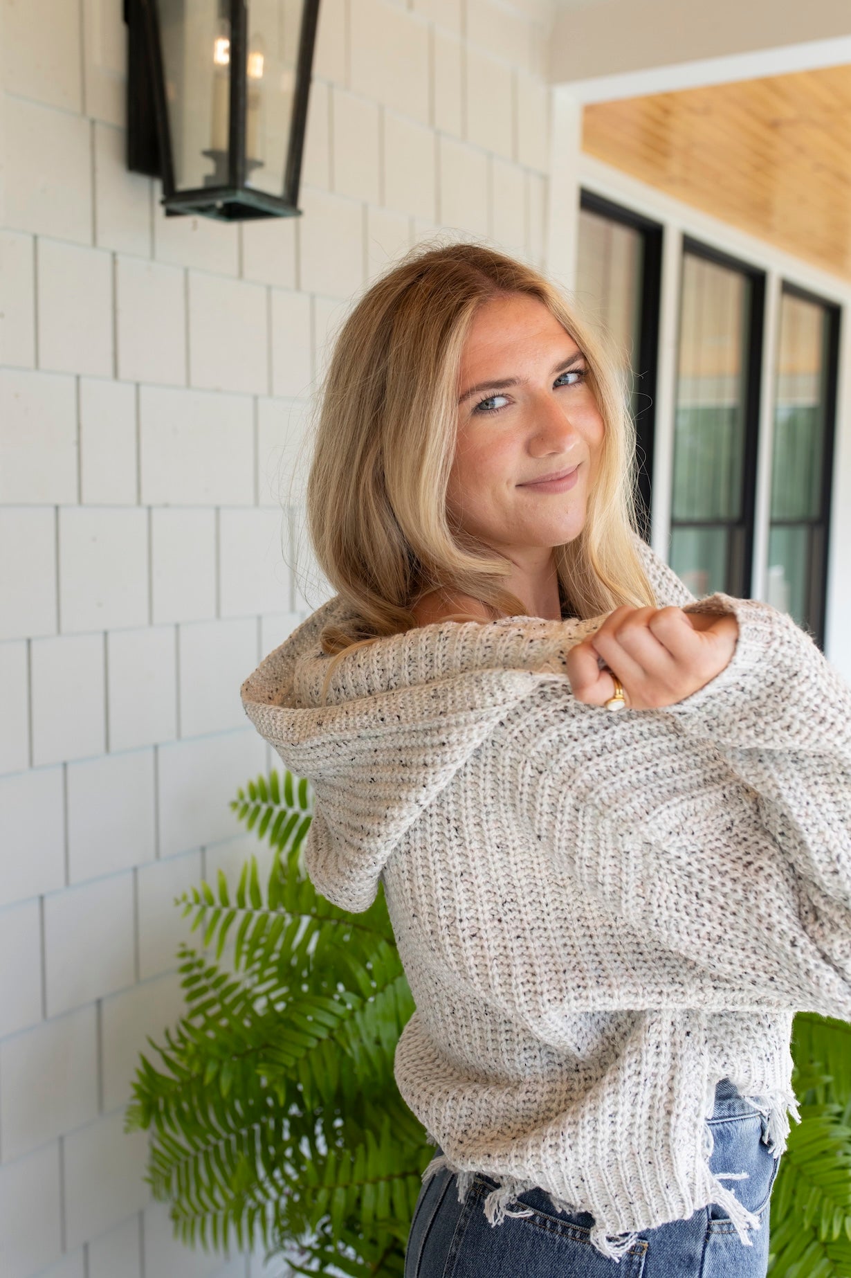 Cozy Crochet Zip-Up Hoodie – The Perfect Pear