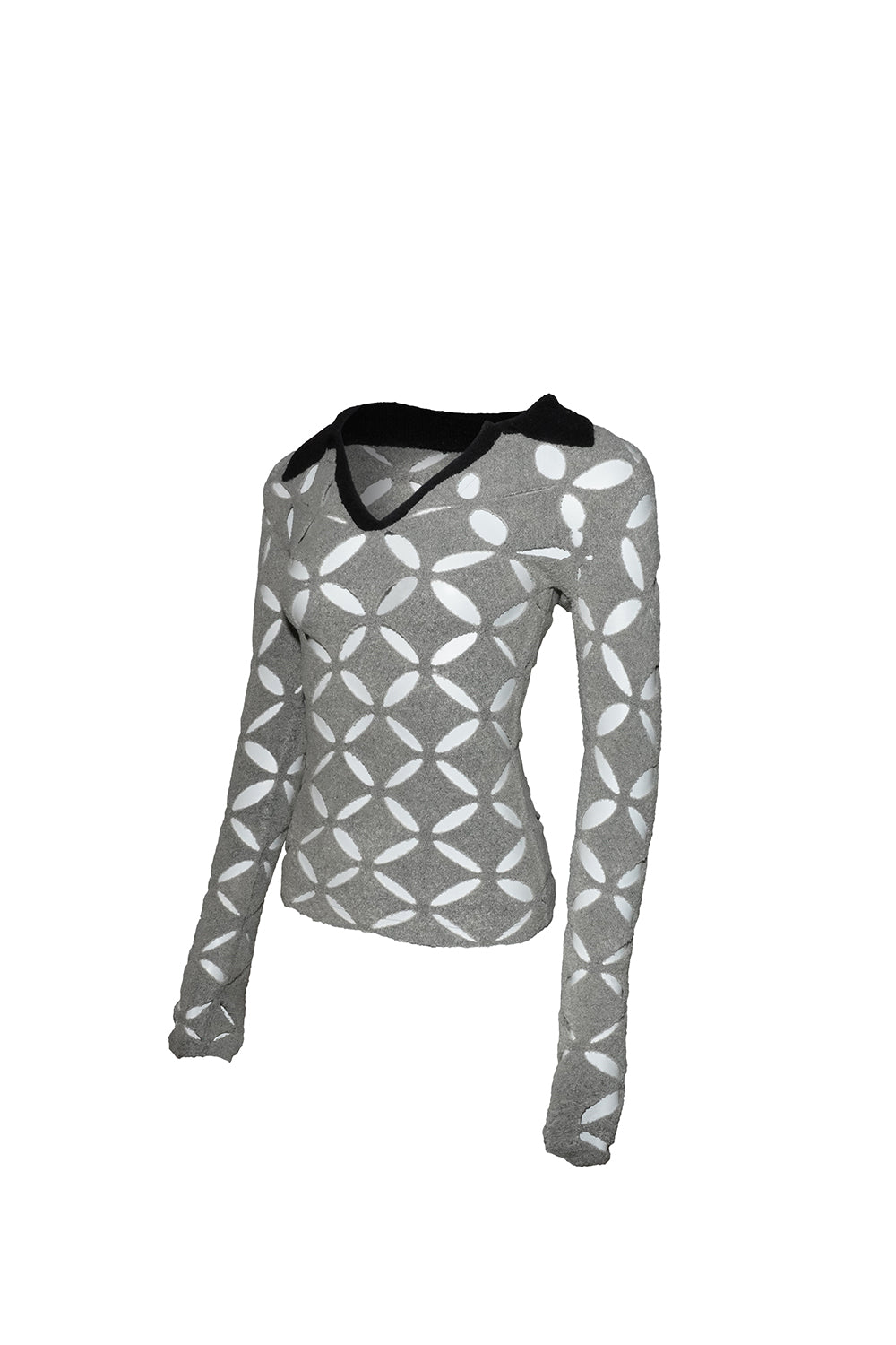 THEREDTHREAD / ザレッドスレッド】S knit fit tops repeat petal