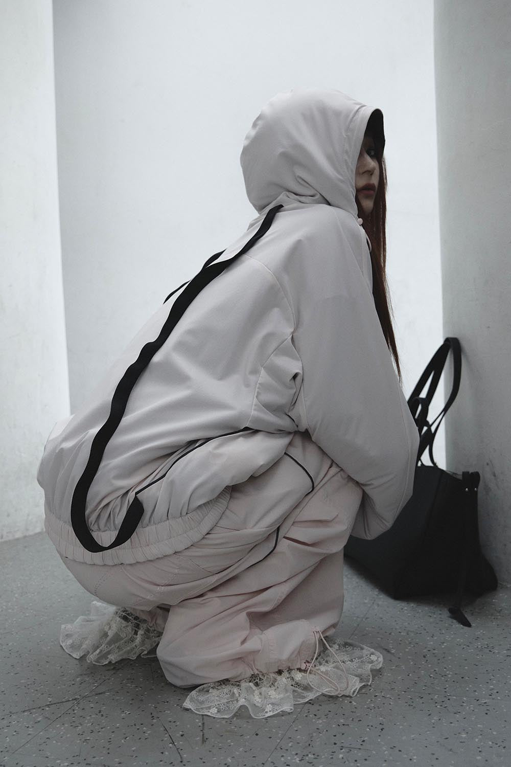 THEREDTHREAD / ザレッドスレッド】S track jersey jacket lace