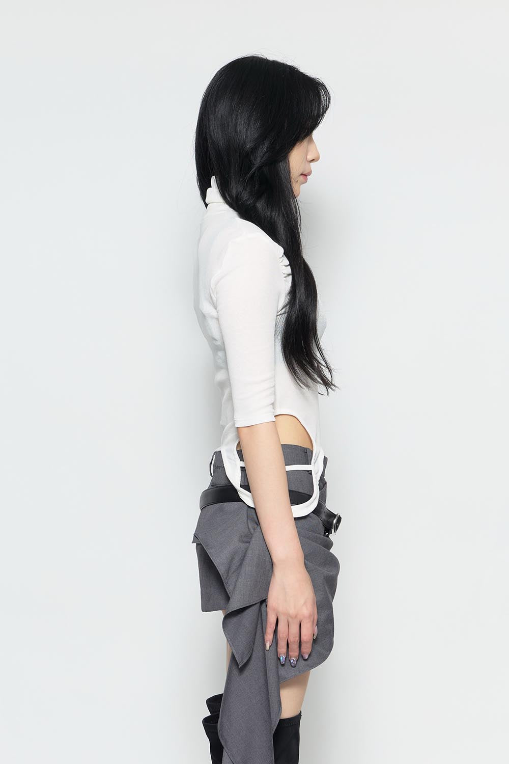 THEREDTHREAD / ザレッドスレッド】S loop drape tops