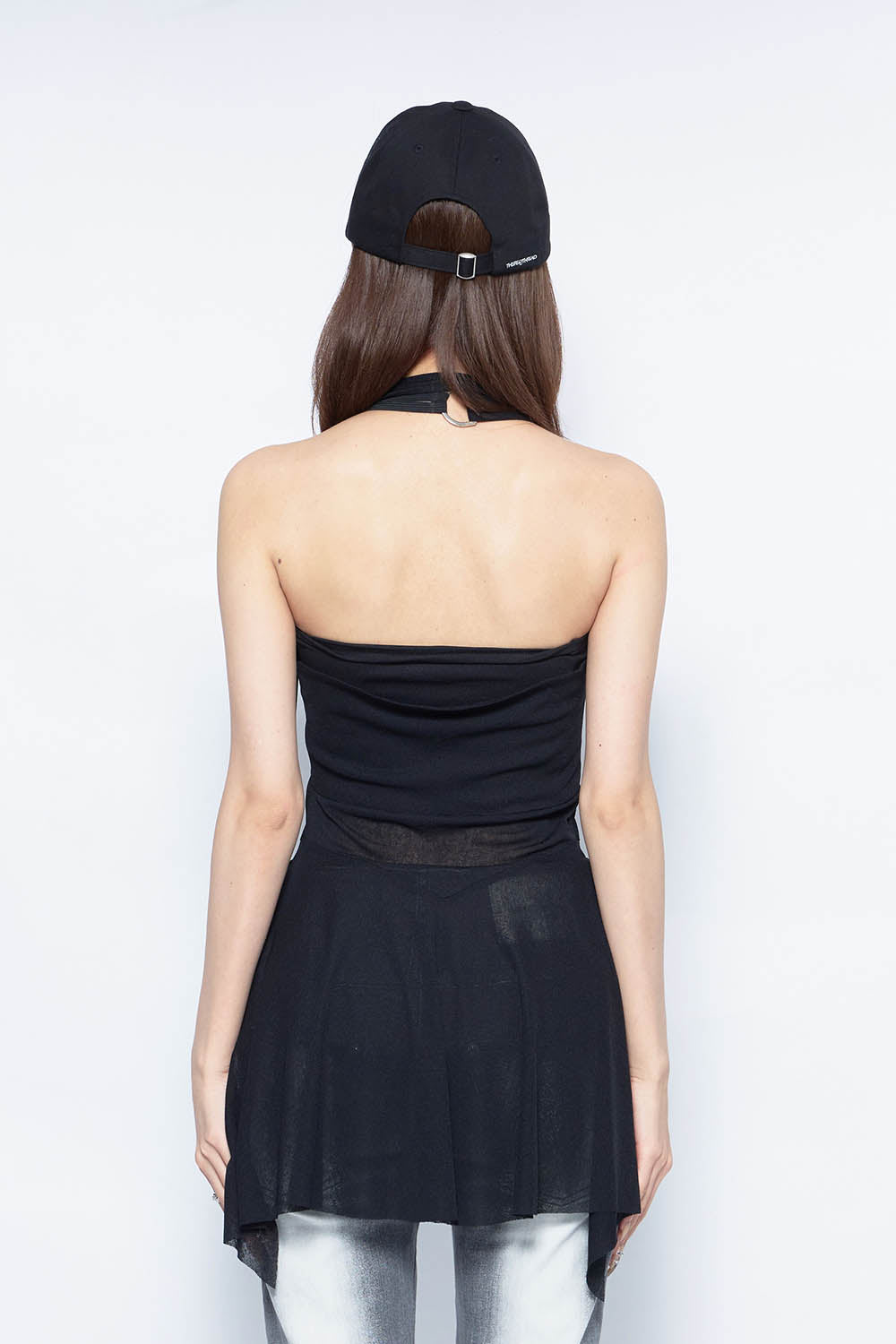 THEREDTHREAD / ザレッドスレッド】S clip halter tops flare