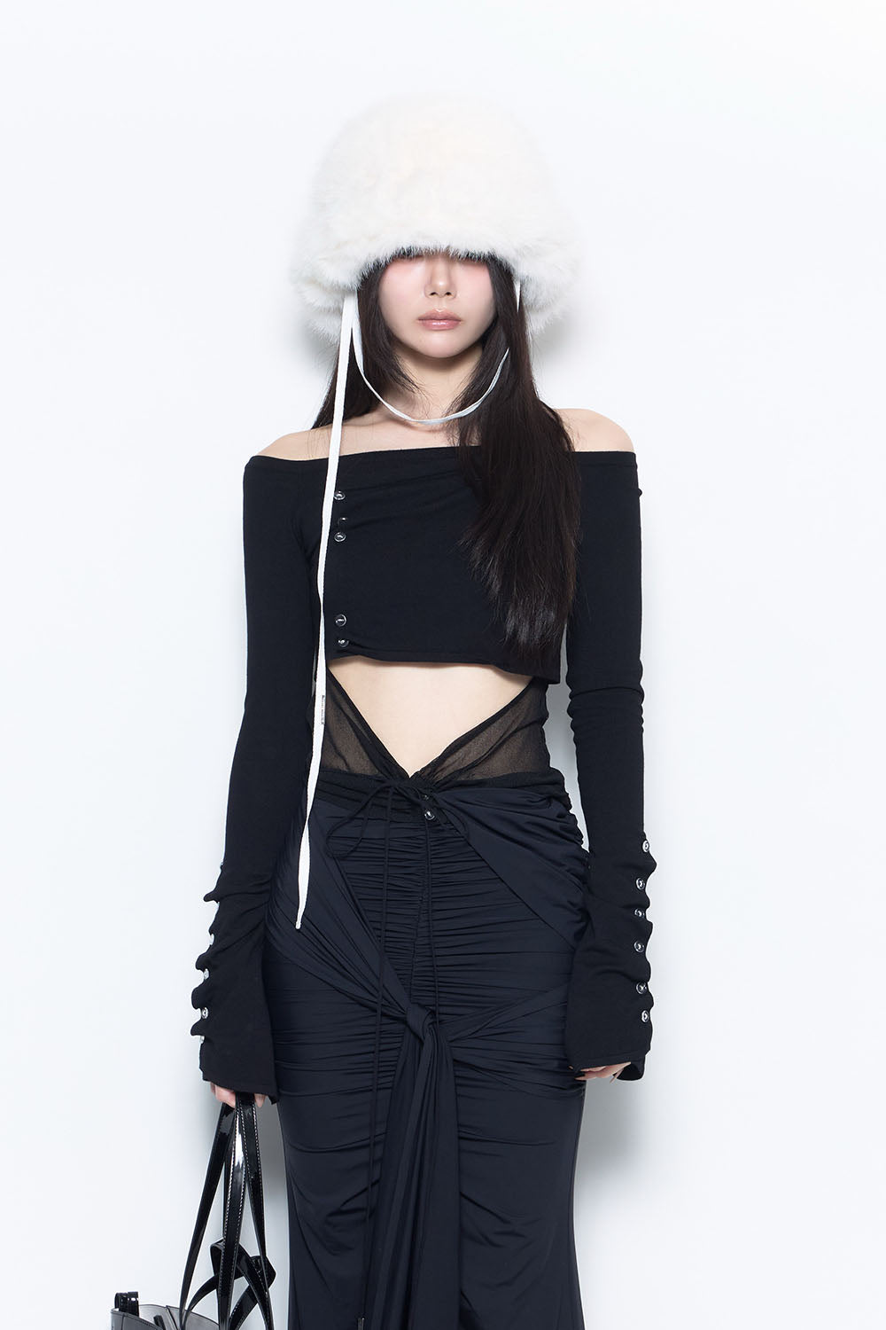 THEREDTHREAD / ザレッドスレッド】S button layered knit tops