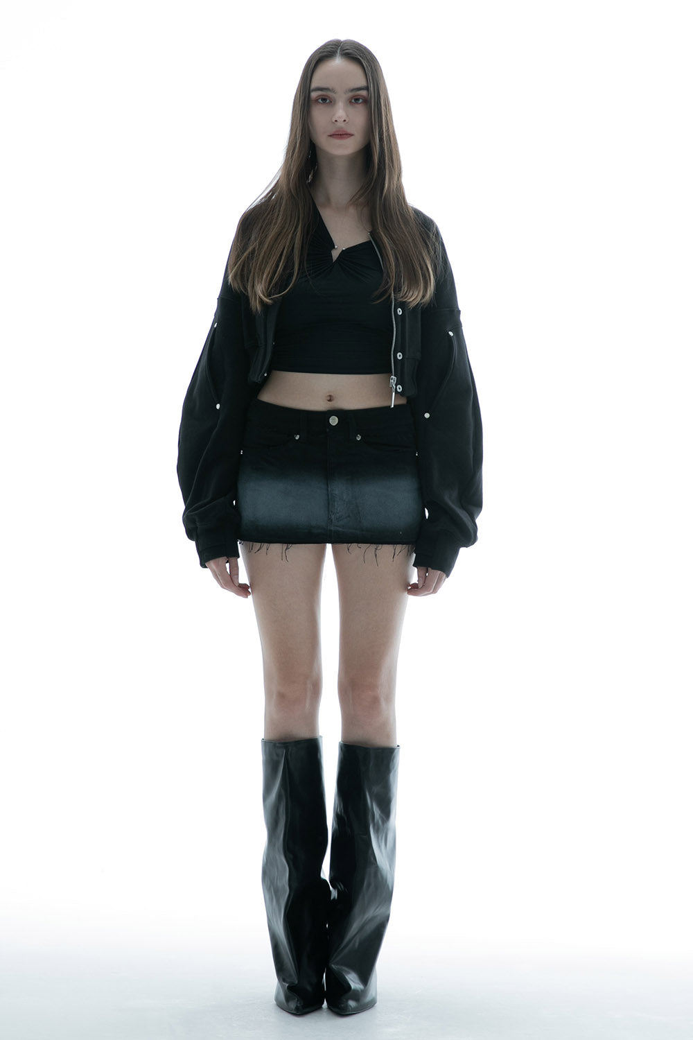 THEREDTHREAD / ザレッドスレッド】S micro skirt gradation