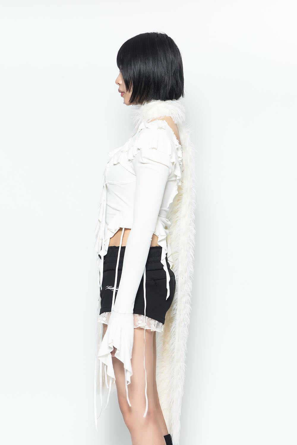 THEREDTHREAD / ザレッドスレッド】S dot flow frill tops