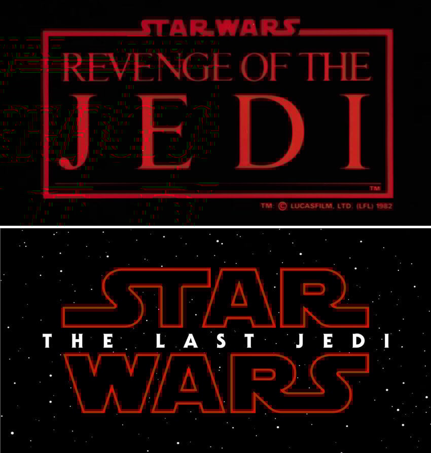 スター・ウォーズ』赤いタイトルロゴは過去にもあった！『ザ・ラスト