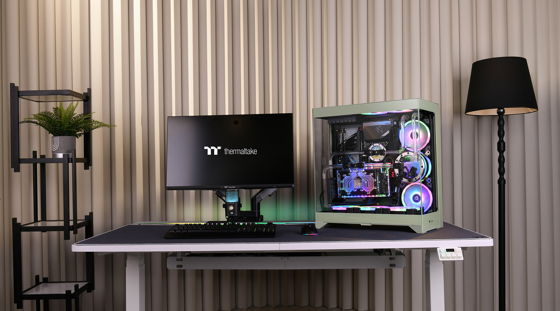 CTE E550 TG Matcha Green Mid Tower Chassis