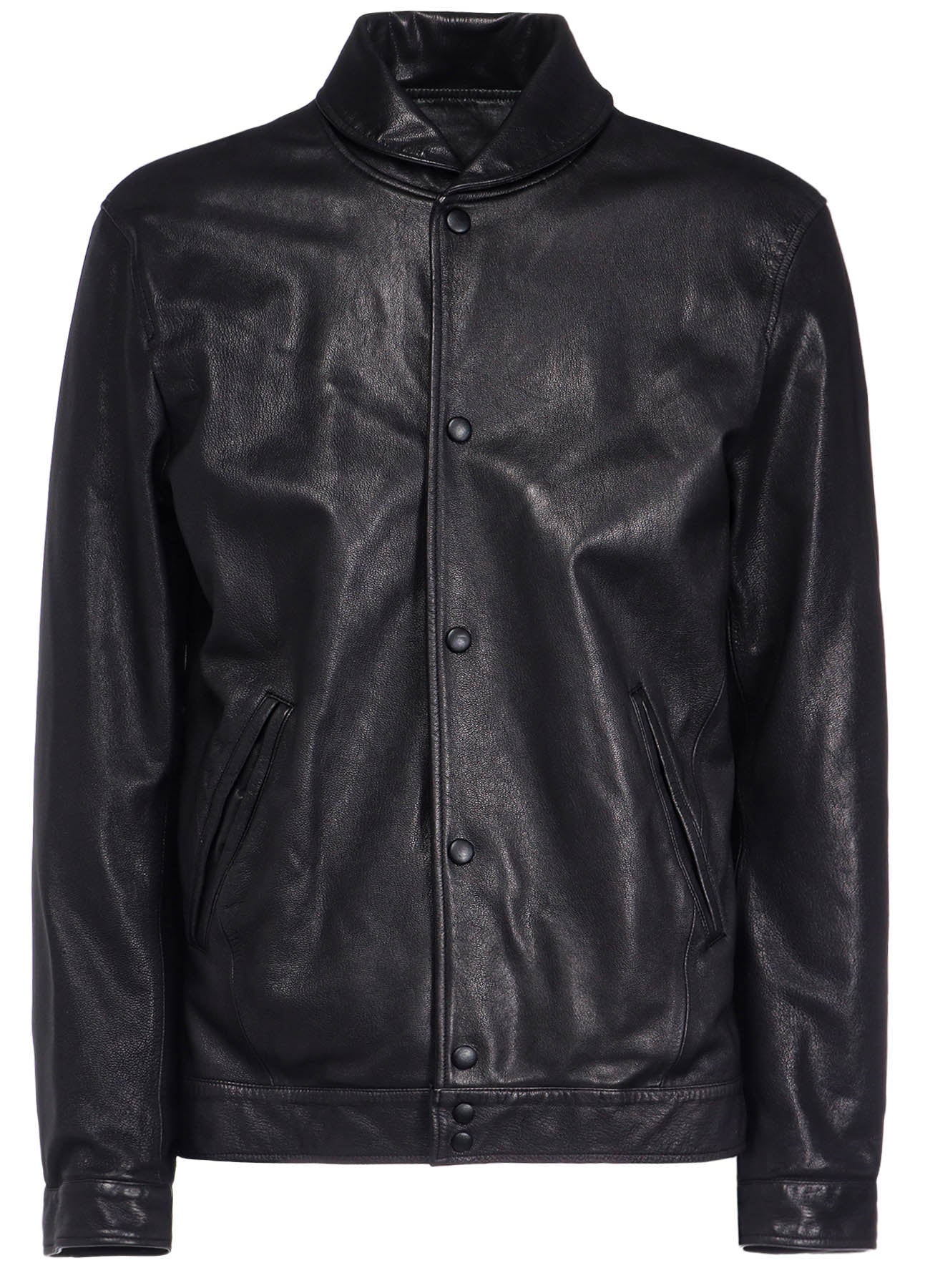 BACKLASH GOAT LEATHER COLLEGE JACKET – THE SHOP YOHJI YAMAMOTO