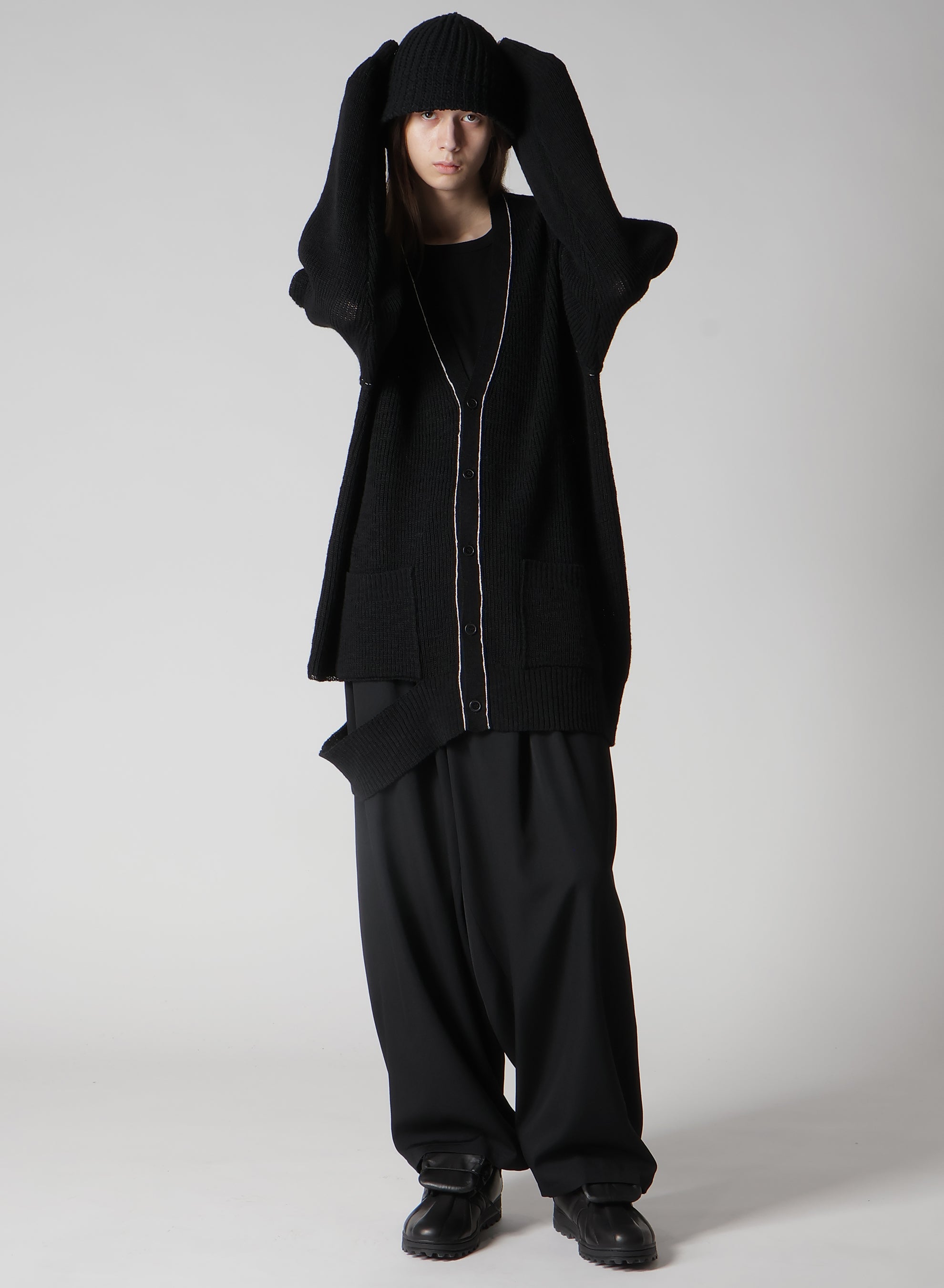 W/AC CARDIGAN STITCH KNIT STITCH HAT – THE SHOP YOHJI YAMAMOTO