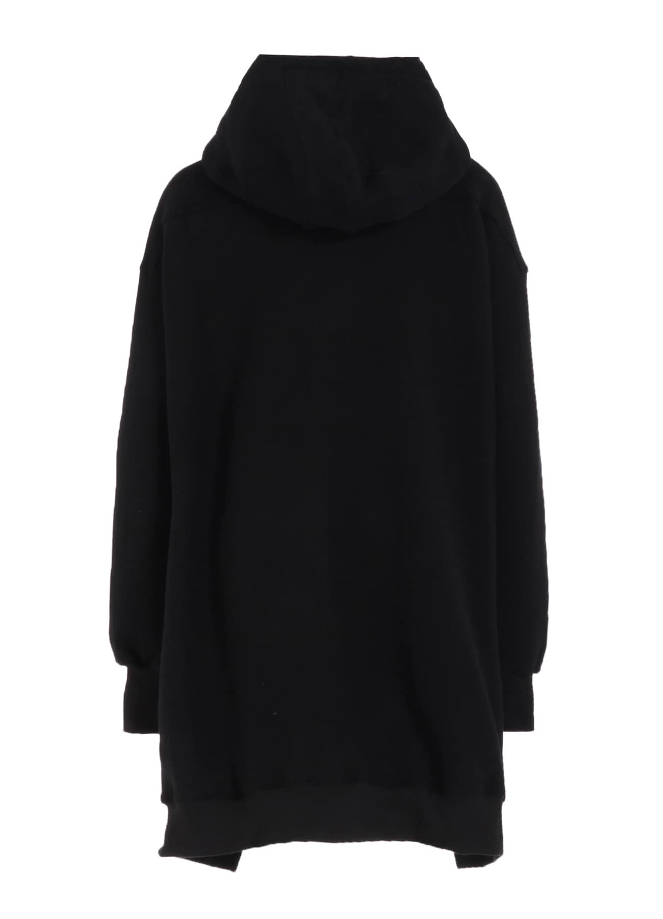 Liy/C BRUSHED FRENCH TERRY UNBALANCED HOODIE B(S Black): Vintage