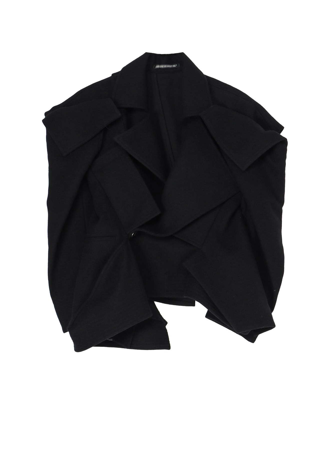 1/16 FLANNEL 3D SLV ASYMMETRY COAT(XS Black): Vintage｜Special