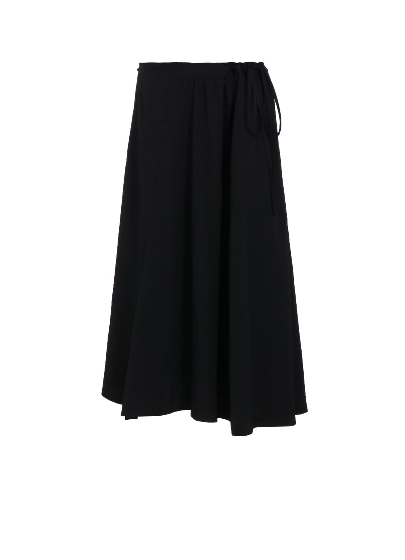 GABARDINE L GATHERED FLARE SKIRT(XS Black): Yohji Yamamoto｜THE