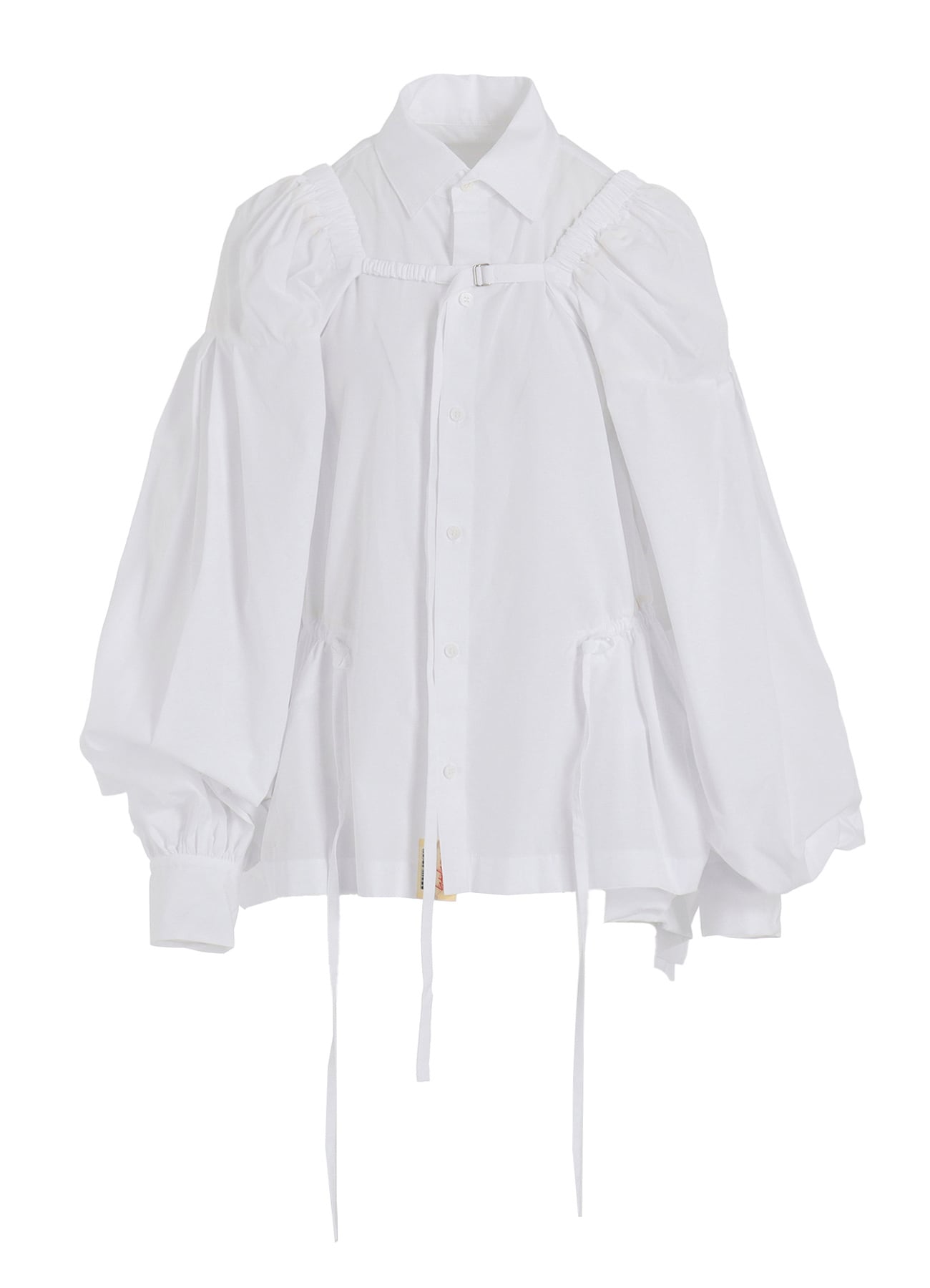 BROAD COMBINATION BLOUSE(S Off White): Yohji Yamamoto｜THE SHOP