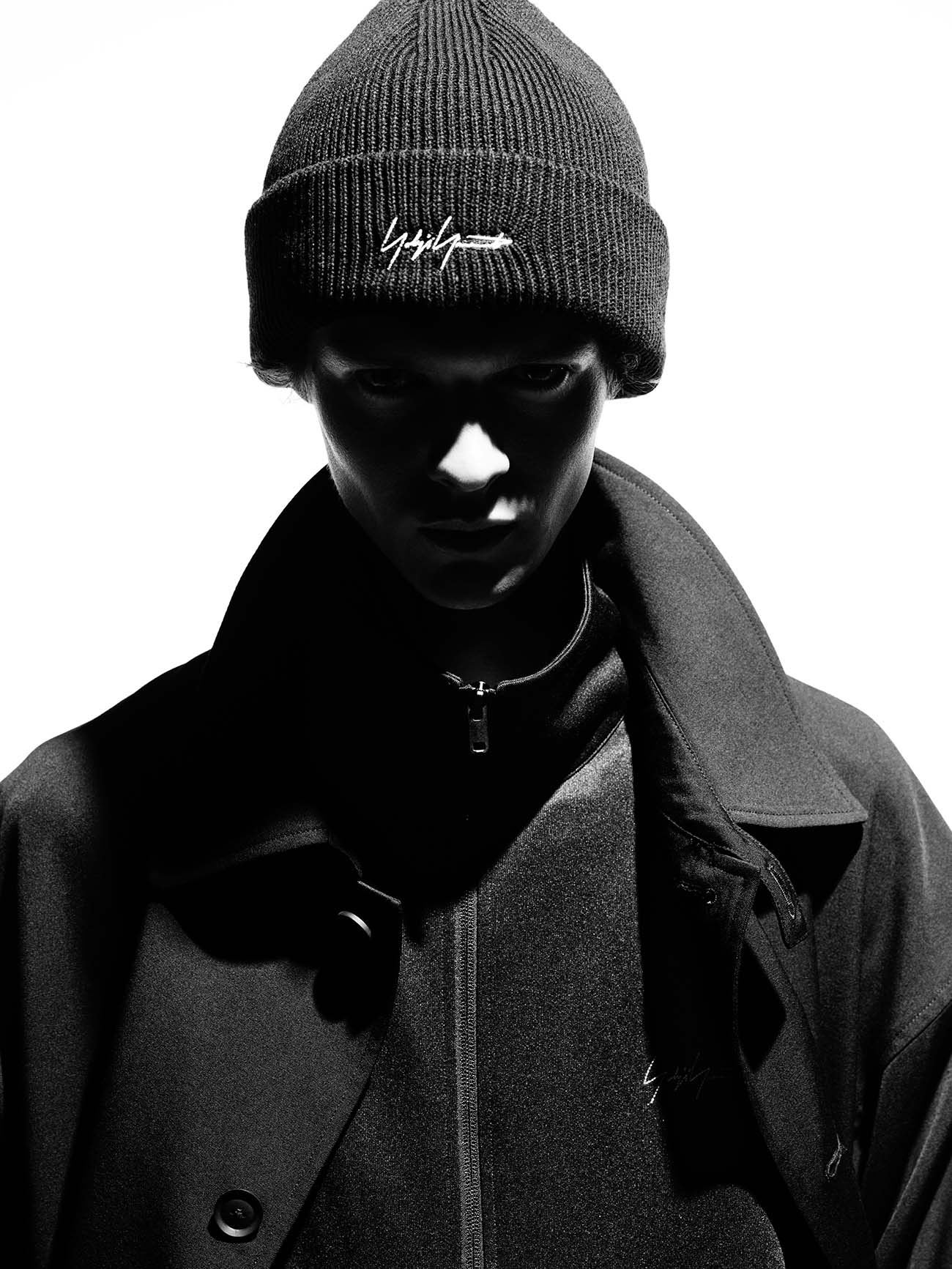 Y-3 KURO KNITTED BEANIE(S Black): Yohji Yamamoto POUR HOMME｜THE