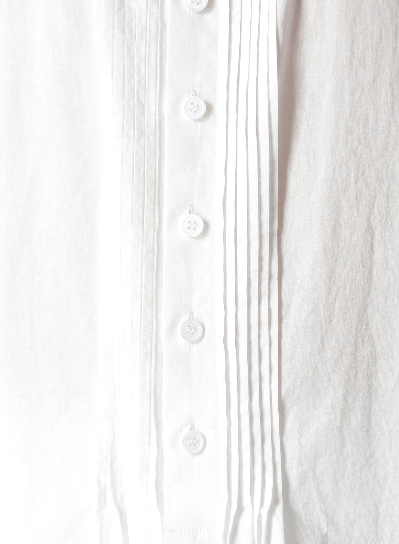 60/ LAWN LONG SCARF BLOUSE(S Off White): Yohji Yamamoto POUR HOMME