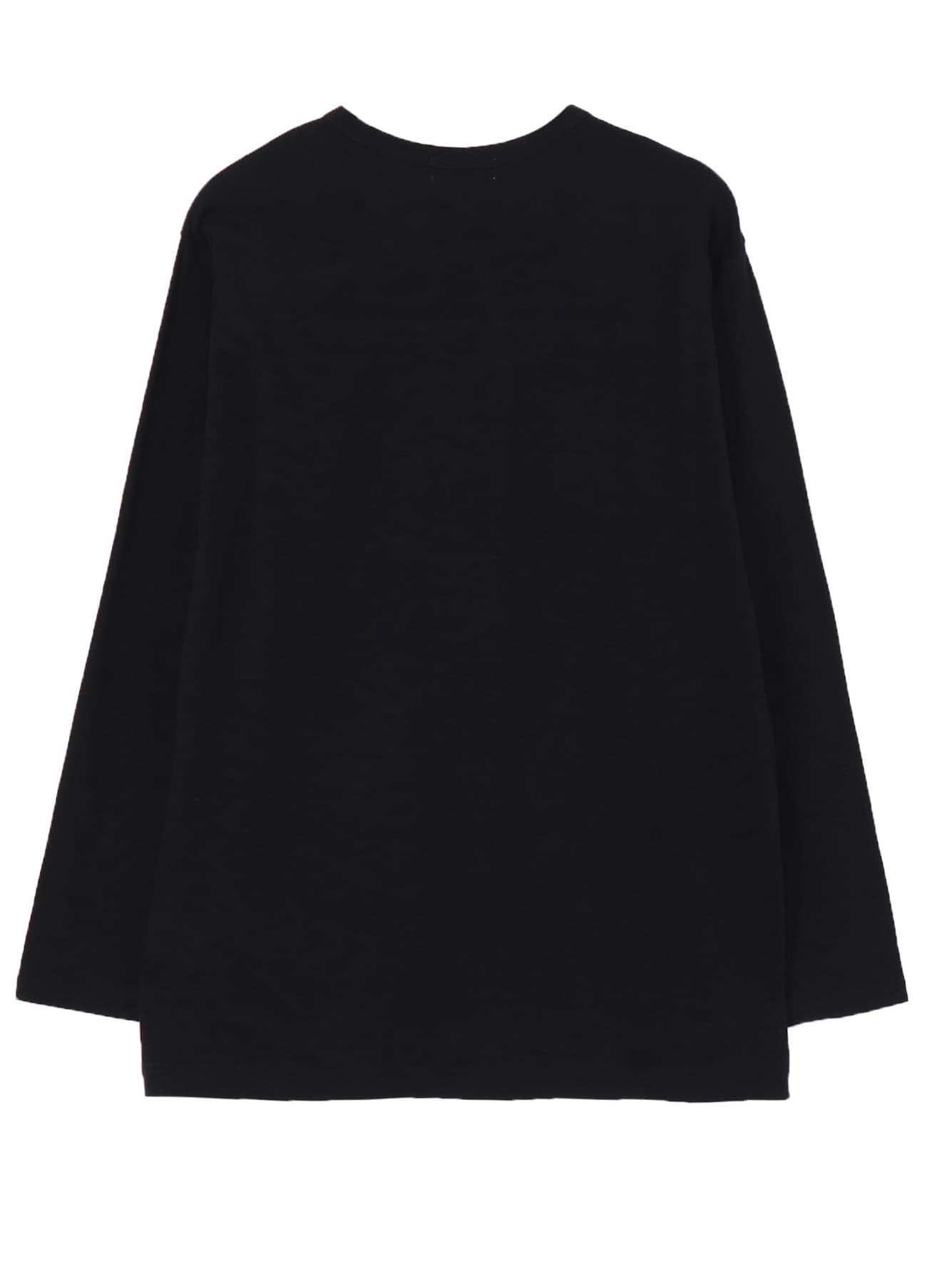 PLAIN STITCH LONG SLEEVE PRINT TEE(M Black): Yohji Yamamoto POUR