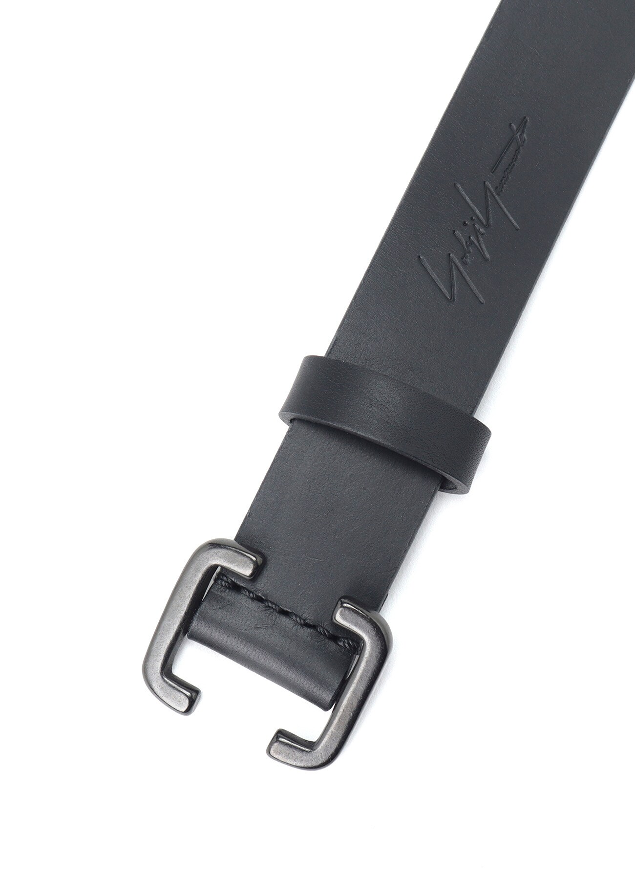 MATT SOFT OIL LEATHER 30MM FREE BELT(FREE SIZE Black): Yohji