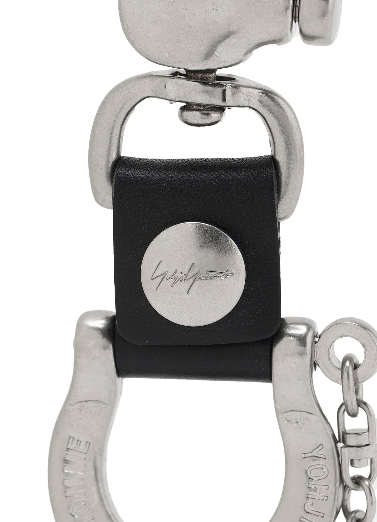 BRASS/IRON YY SIGNATURE CARABINER(FREE SIZE Black): Yohji Yamamoto