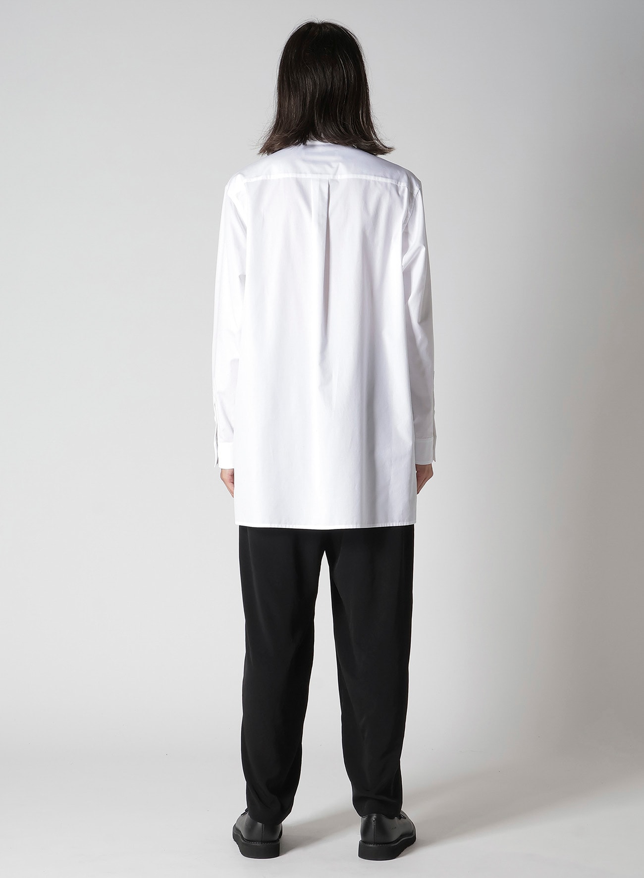 100/2 BROAD SHIRT WITH TRIPLE COLLAR(S White): Y's for men｜THE