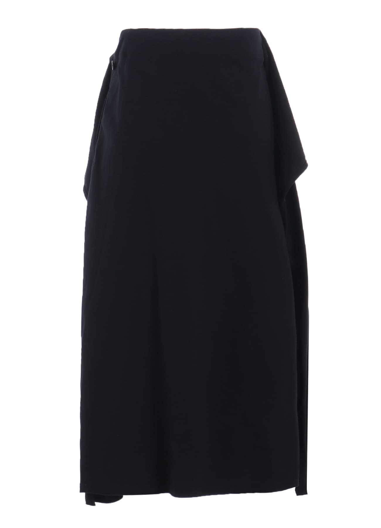 CLASSIC JERSEY TYROLEAN EMBROIDERY WRAP SKIRT(S Black): S'YTE｜THE