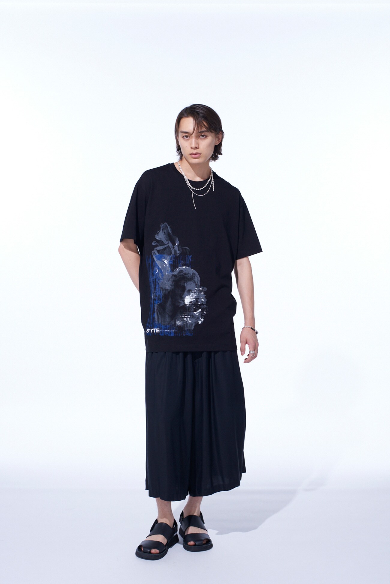 GRAPHIC T-SHIRT -STATUE-(S Black): S'YTE｜THE SHOP YOHJI YAMAMOTO