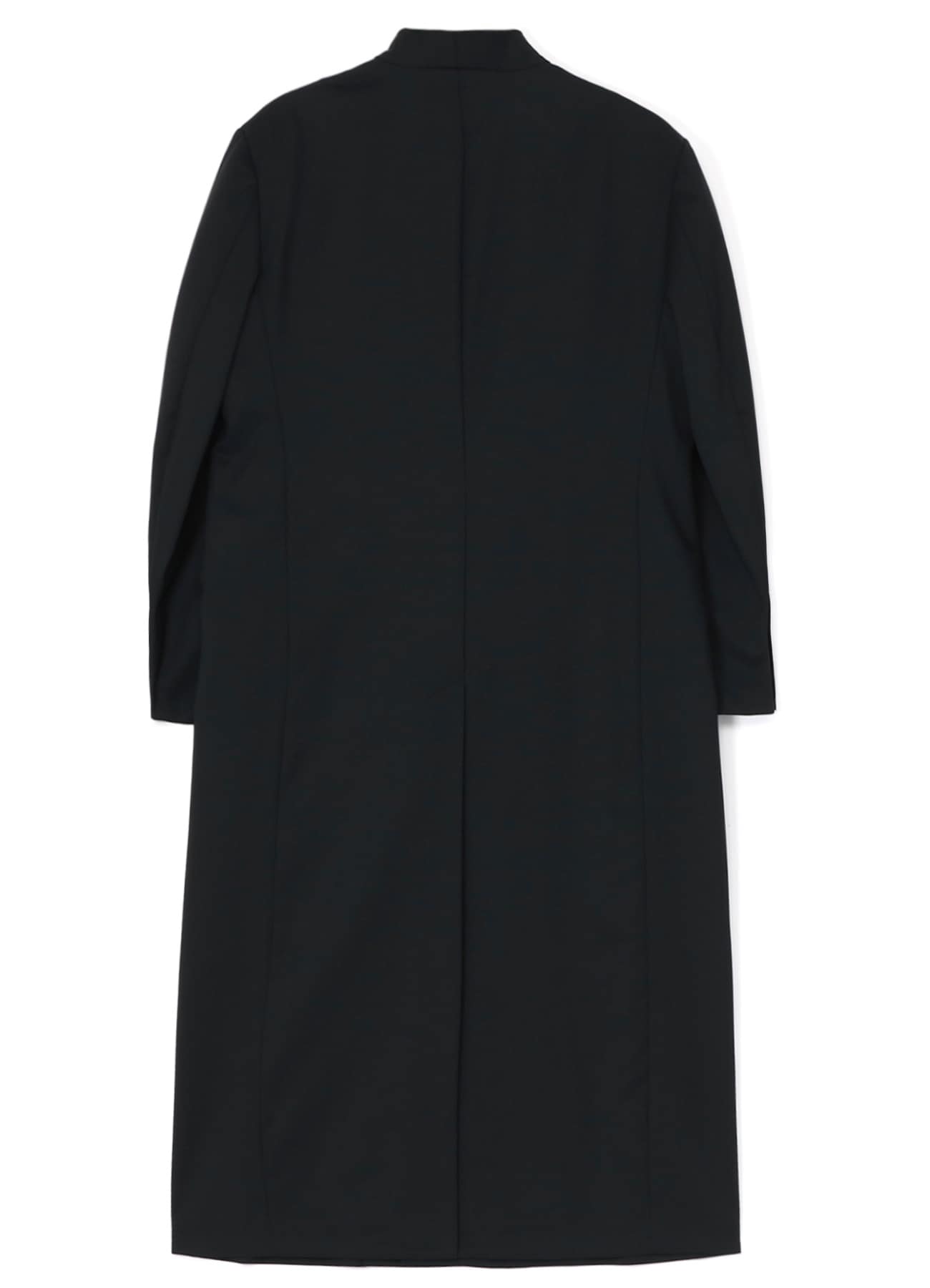 T/W GABARDINE COLLARLESS 5-BUTTON LONG JACKET(M Black): S'YTE｜THE