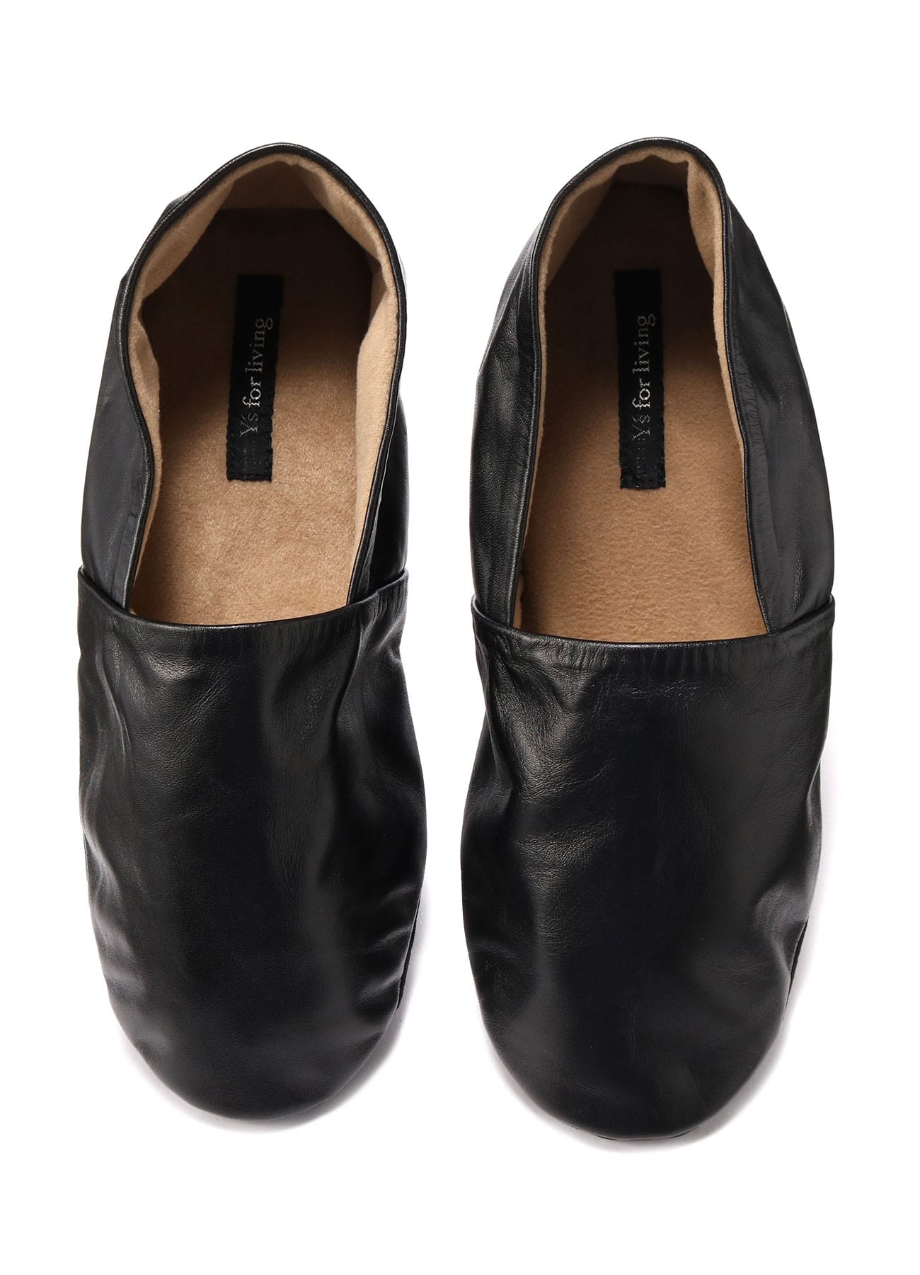 LEATHER SLIPPERS (L)(L Black): Y's for living｜THE SHOP YOHJI YAMAMOTO