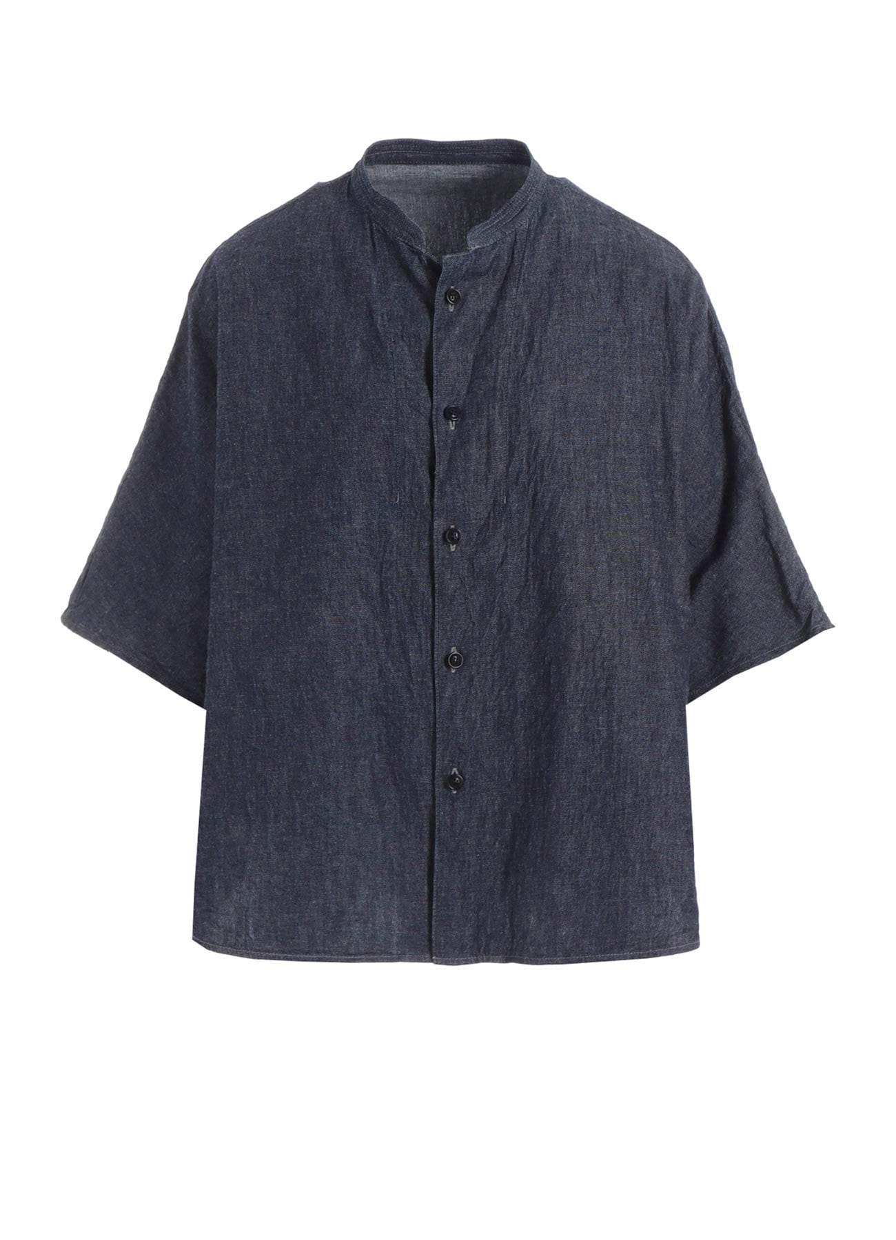 6OZ STAND COLLAR BLOUSE(S Indigo): Soldes｜THE SHOP YOHJI YAMAMOTO