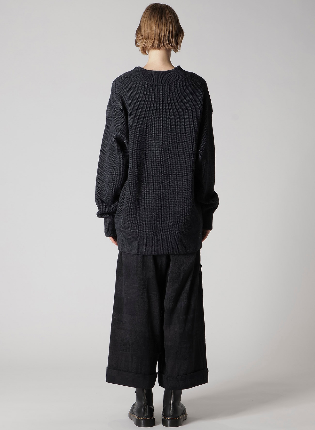 BIG V-NECK KNIT(S Grey): Soldes｜THE SHOP YOHJI YAMAMOTO