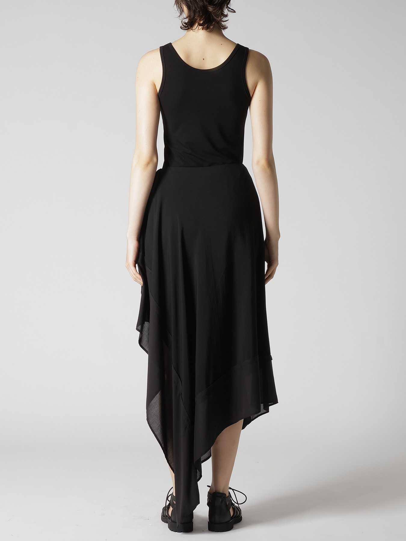 LAYERED COMBINATION SKIRT(XS Black): Y's｜THE SHOP YOHJI YAMAMOTO