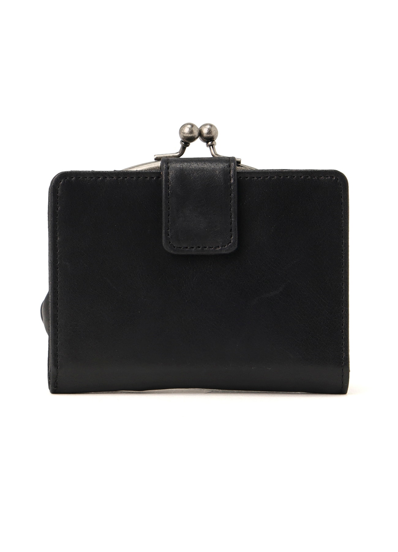 LEATHER CARD CASE W/ METAL CLASP(FREE SIZE Black): Y's｜THE SHOP