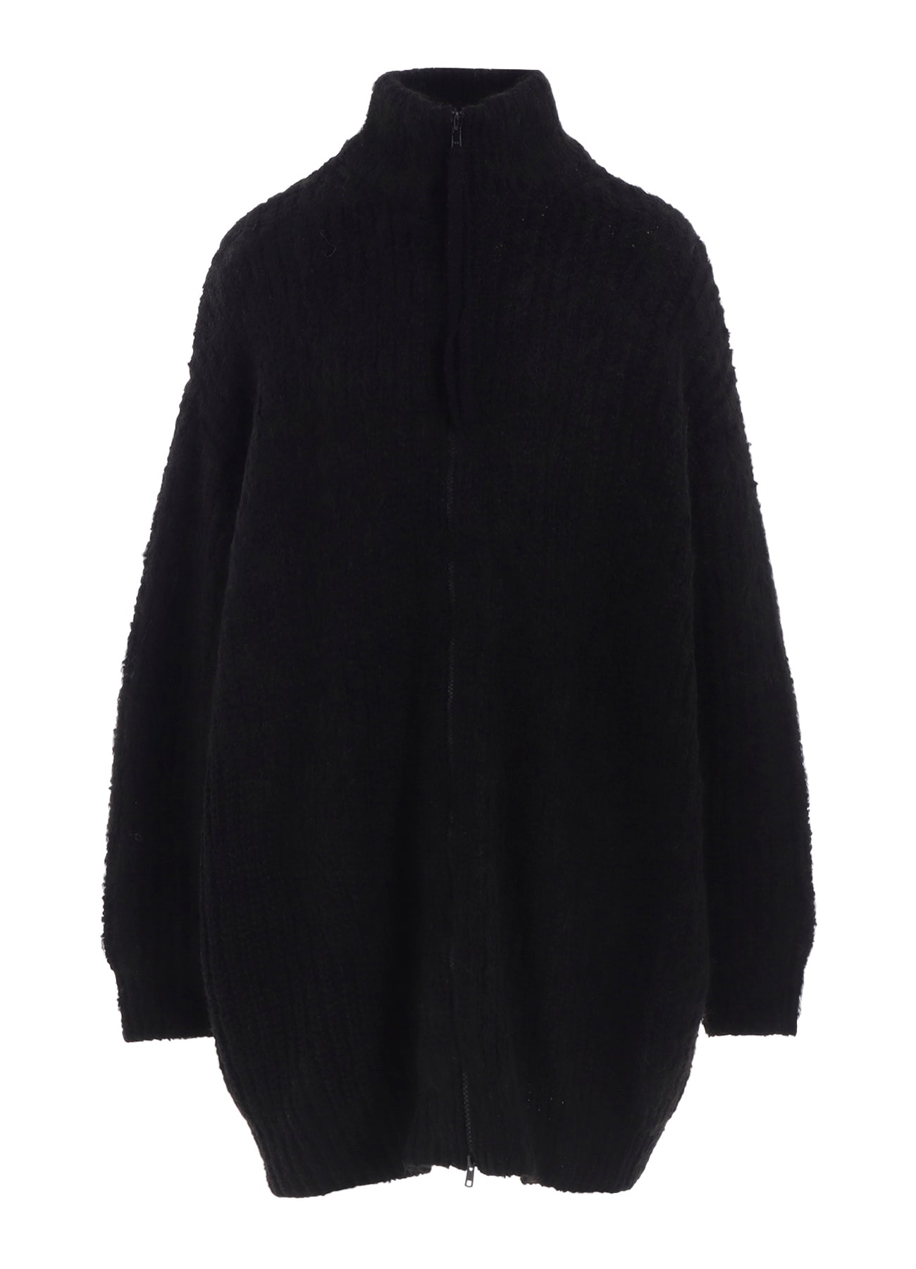 FLEECE RAISED ZIP-UP CARDIGAN(S Black): Soldes｜THE SHOP YOHJI