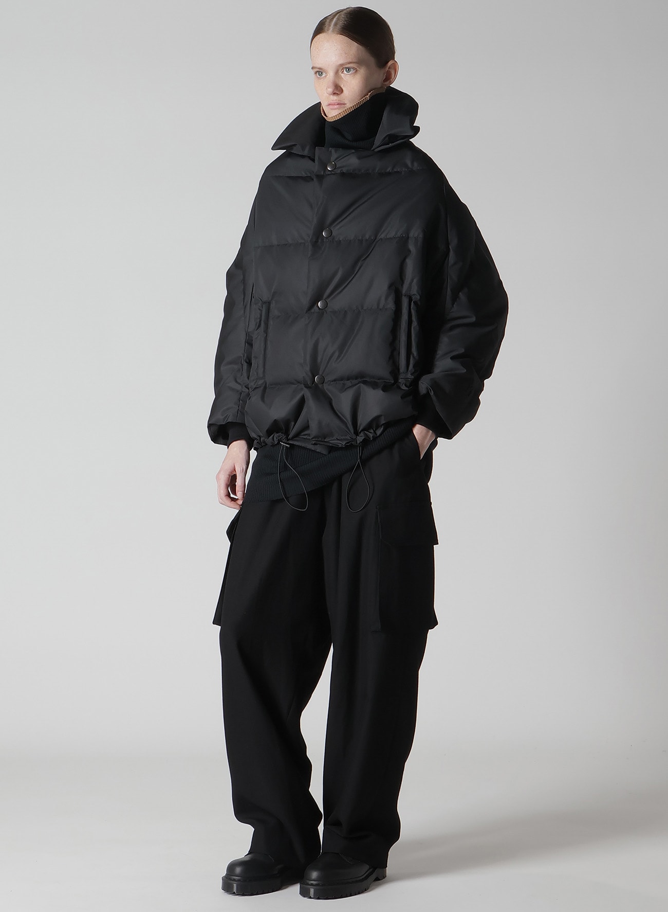 DOWN SHORT JACKET(S Black): Y's｜THE SHOP YOHJI YAMAMOTO