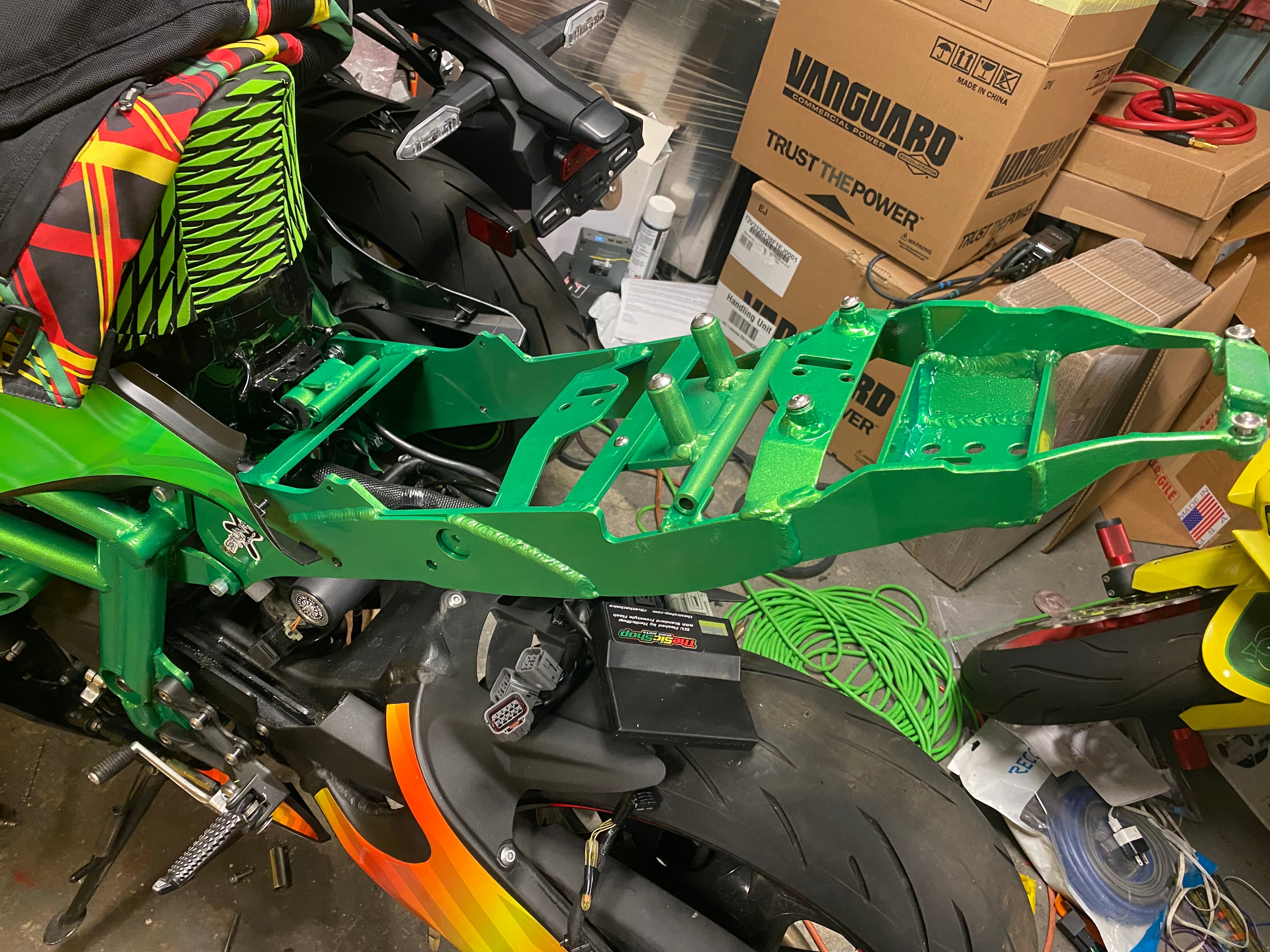 19+ ZX6R Steel Subframe - StunterX – The Sic Shop LLC