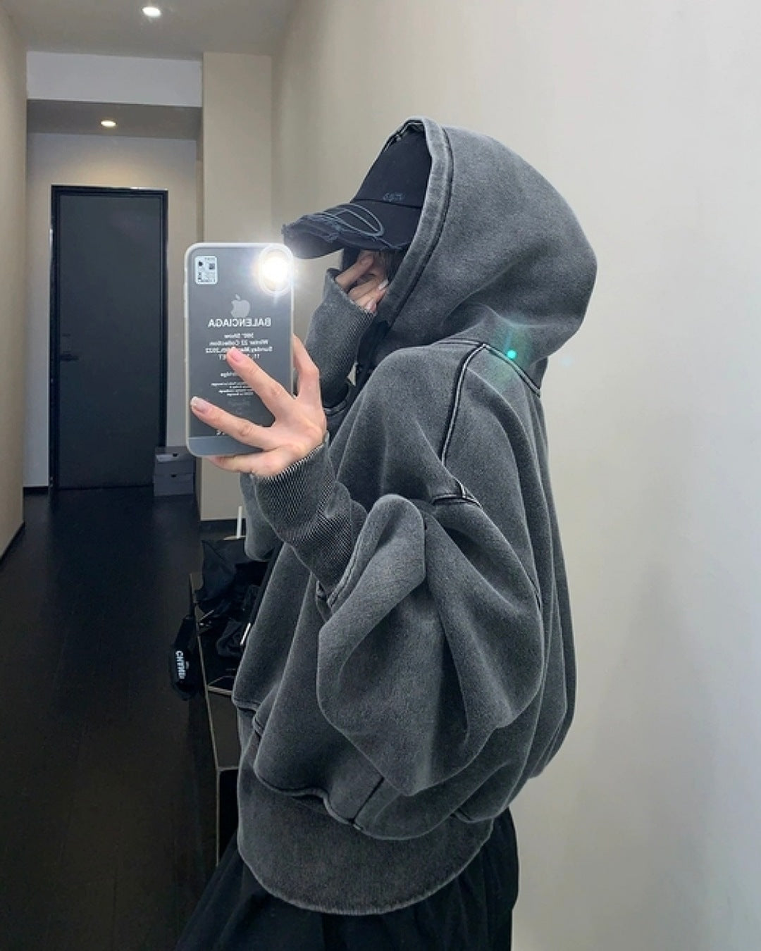 ウォッシュ加工ジップアップパーカー SL319 – THE SOL93