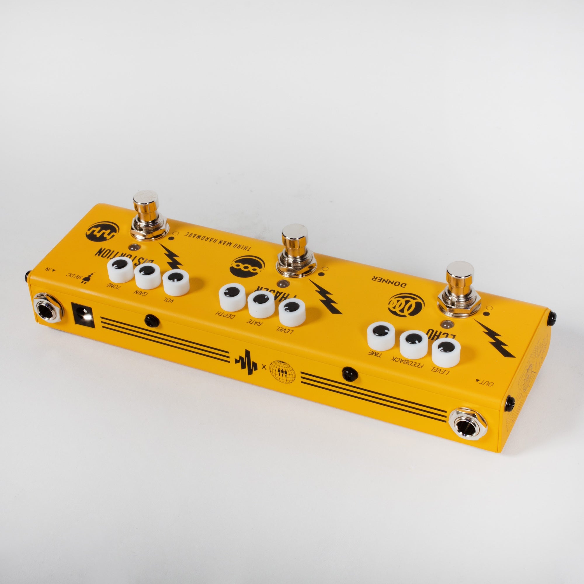 Triple Threat Donner Effects Pedal (Limited Edition Yellow