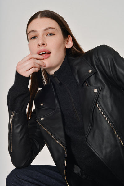 Jayne Smooth Jacket Black | Jackets | VEDA