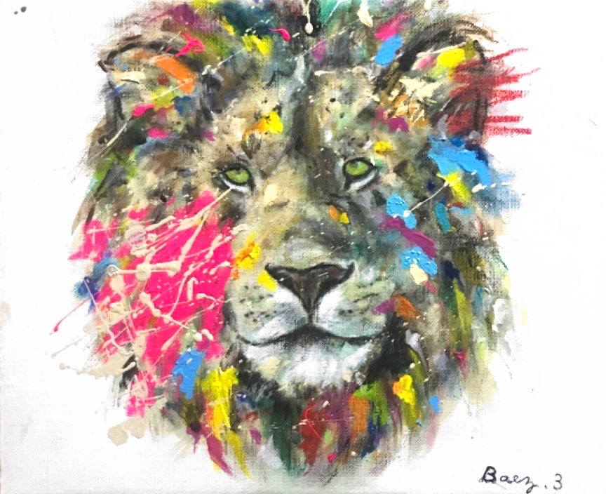 ひだまりライオン | BAEZ3 ｜インテリア絵画 アートの専門通販