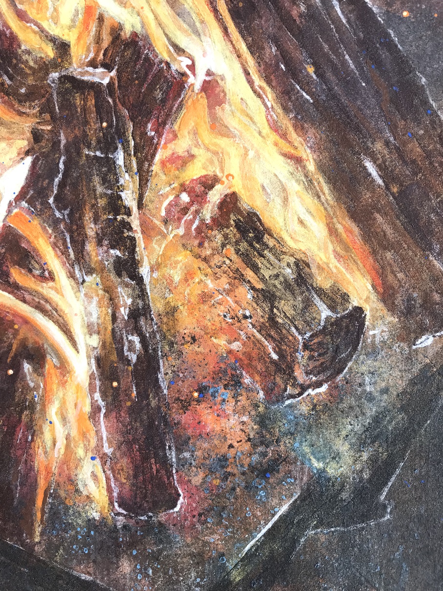 焚火 | 陸野 真望 ｜インテリア絵画 アートの専門通販 thisisgallery