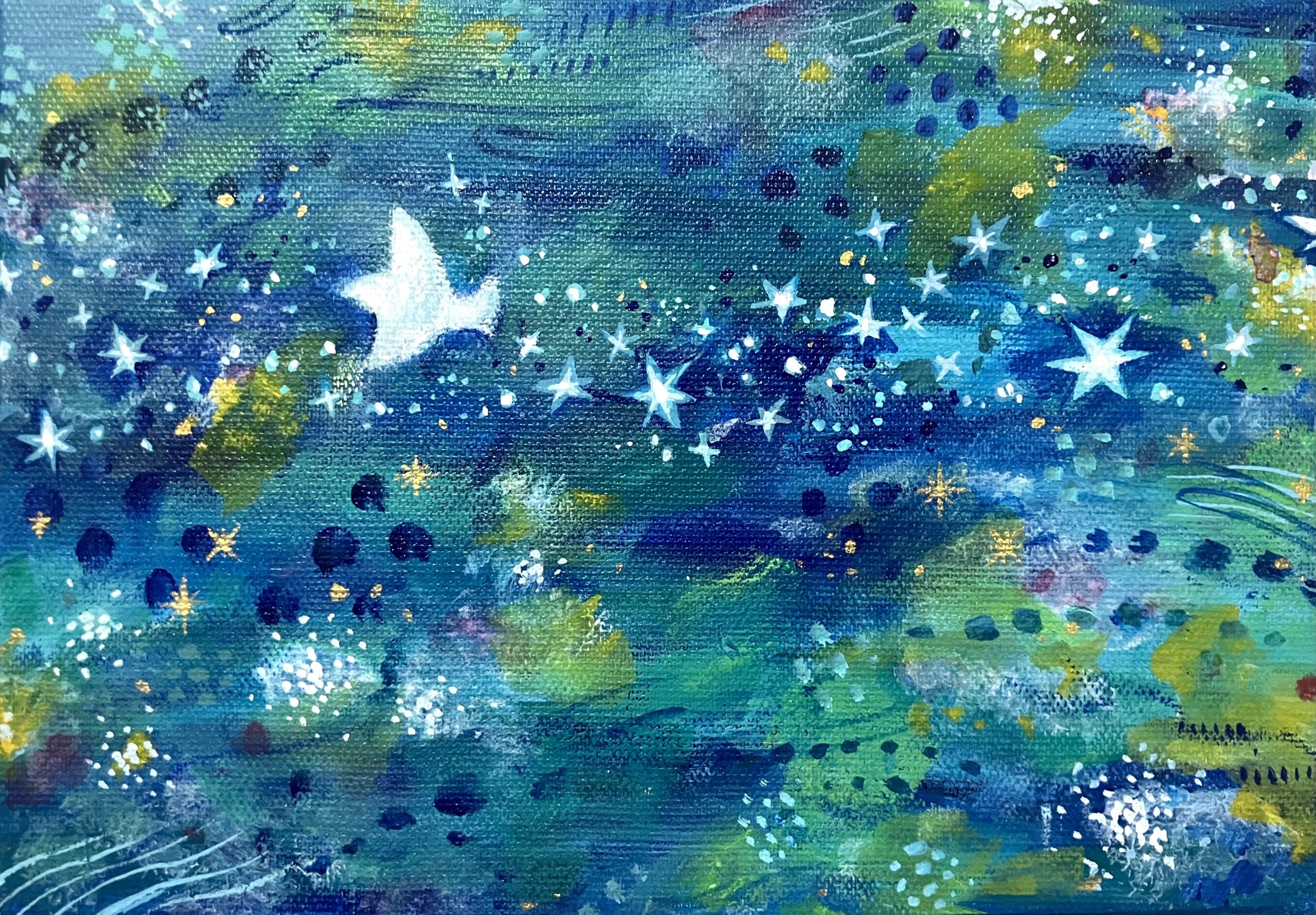 星の渡り鳥 | wacaco［ワカコ］ ｜インテリア絵画 アートの専門通販