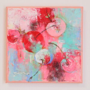 F4号】さくらんぼ | 柳澤 弥代恵 ｜インテリア絵画 アートの専門通販