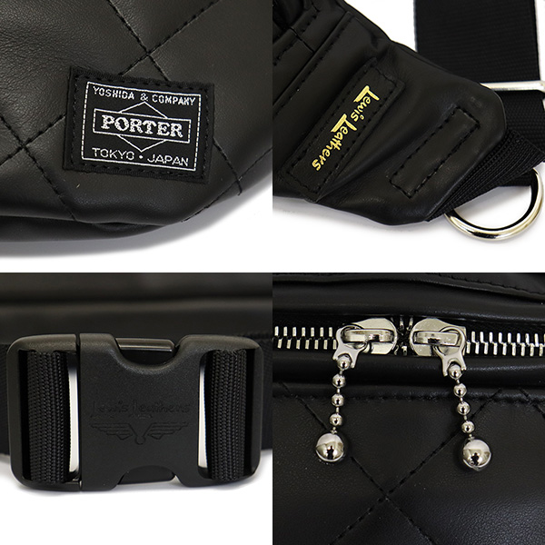 正規取扱店 Lewis Leathers (ルイスレザーズ) x PORTER WAIST BAG