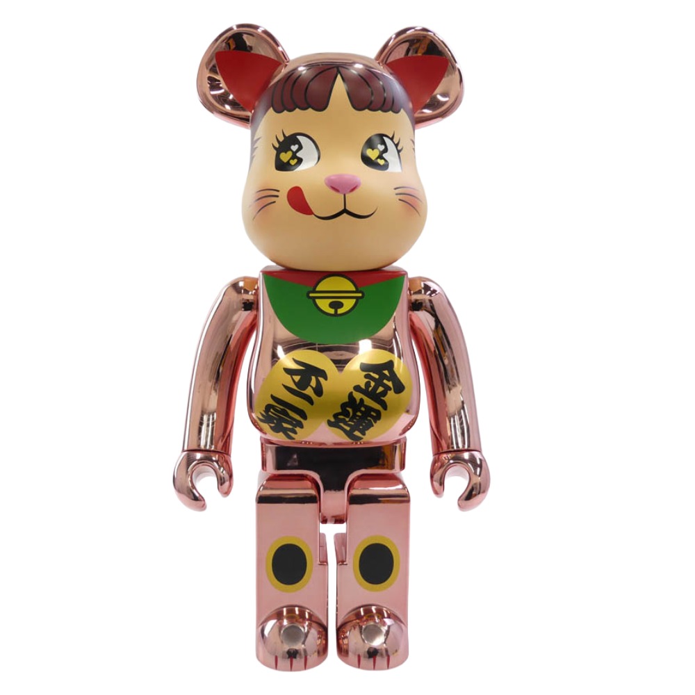 楽天市場】BE@RBRICK 招き猫 ペコちゃん 金メッキ 1000の通販