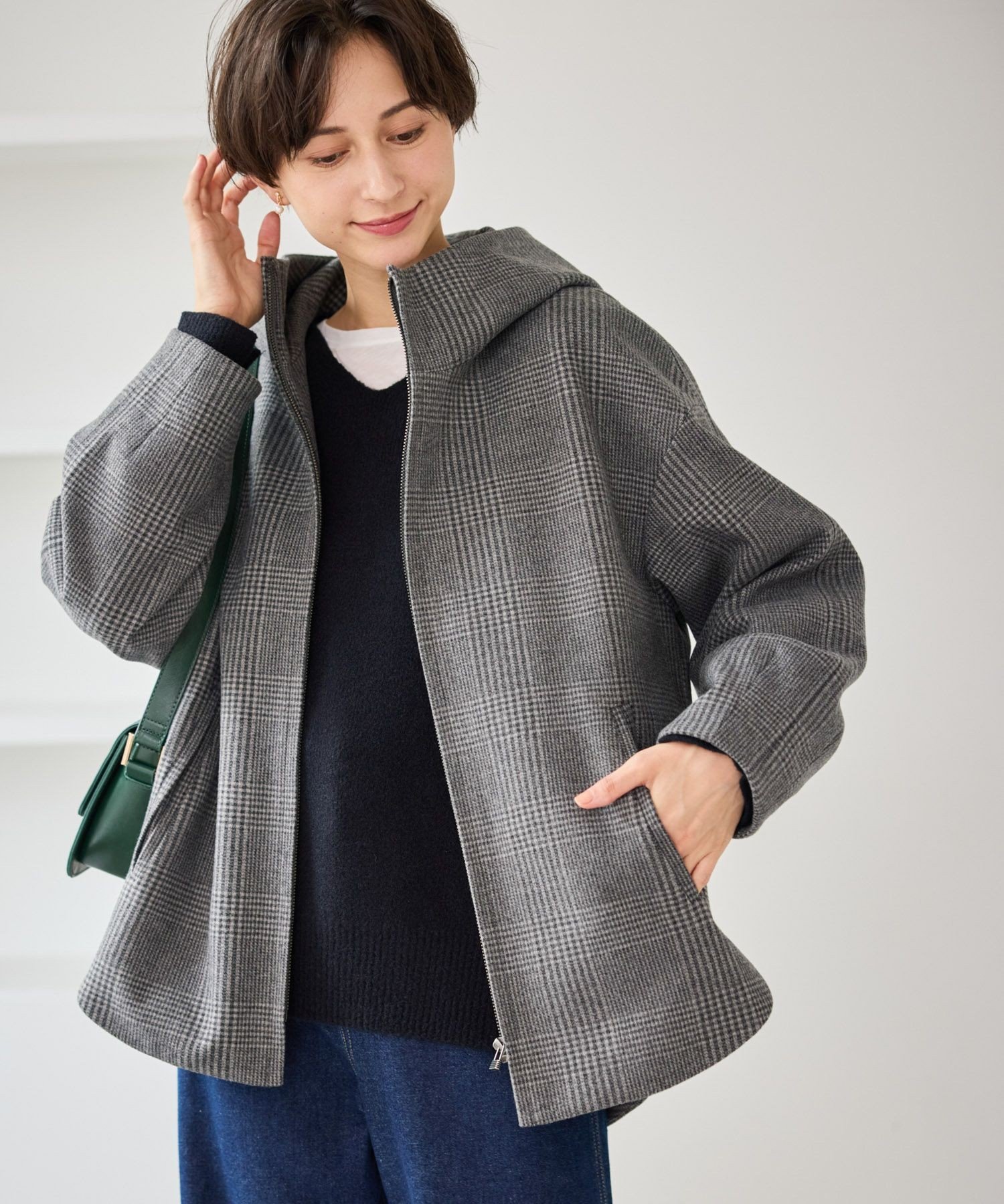 楽天市場】メルトン ジャケット チェック柄の通販