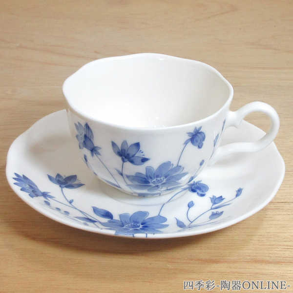 楽天市場】ブルー フラワー コーヒーカップの通販