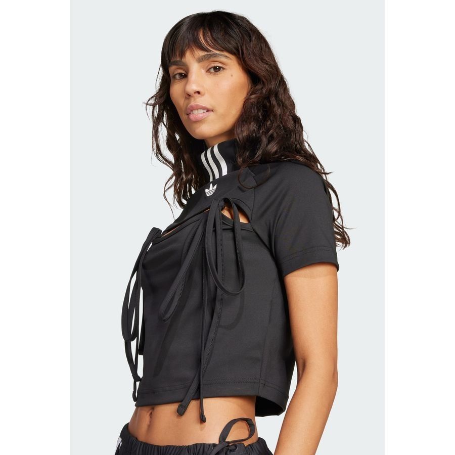 Adidas Originals Ribbon Cut Out Crop Top