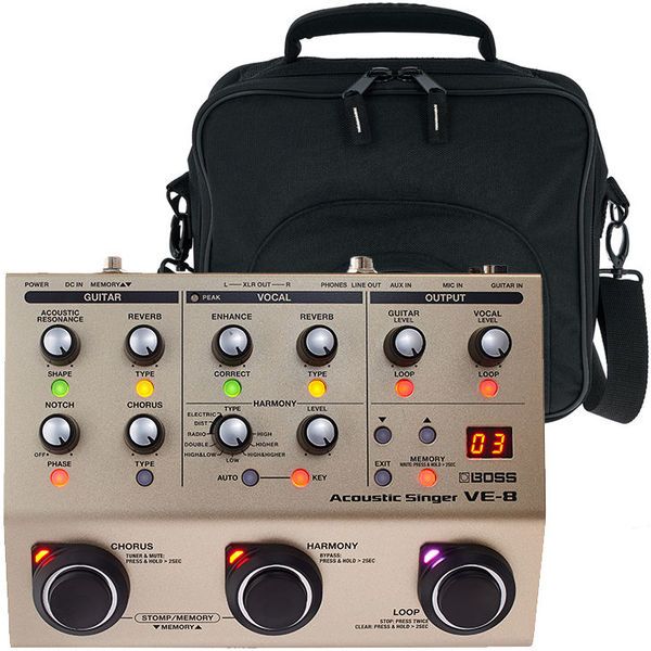 Boss VE-8 Acoustic Singer Bundle – United States
