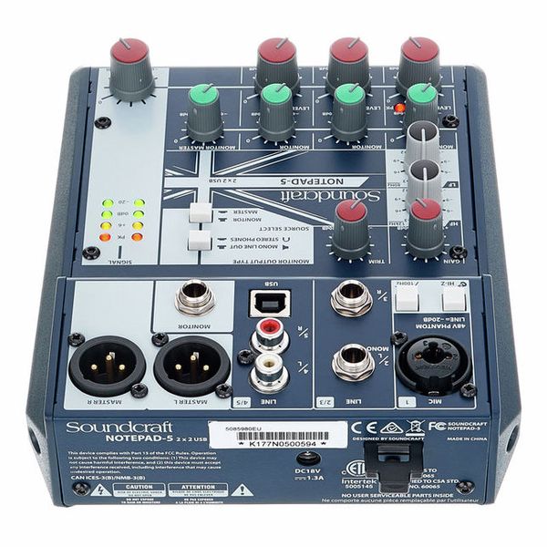 Soundcraft Notepad-5 – United States